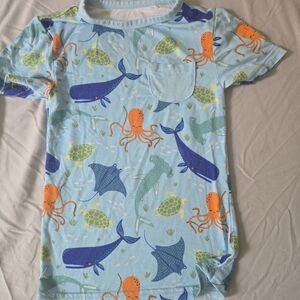Little Sleepies Marine Life Pocket T Shirt